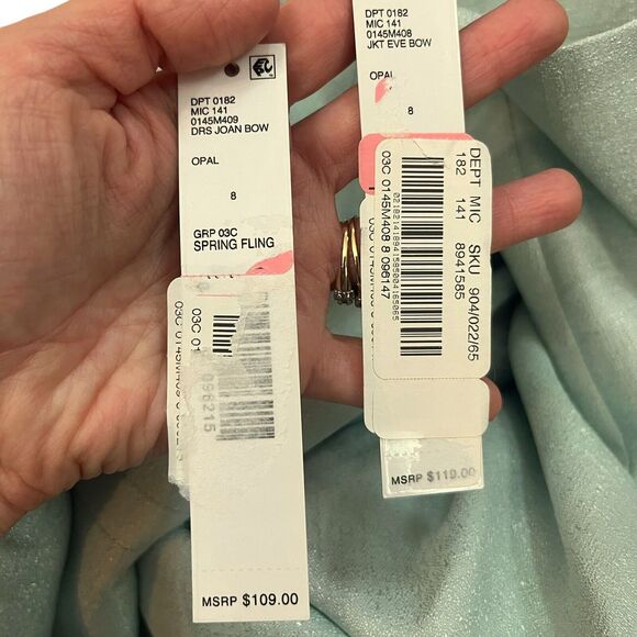 Preston And York Jacket And Dress Set 8 Bow Preppy Easter Wedding Guest Ruffle - Picture 8 of 10